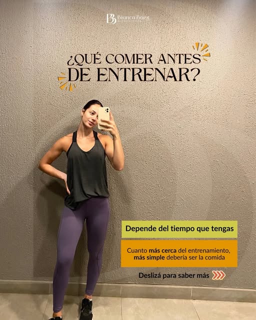 ¿Qué comer antes de entrenar? Consejos según el tiempo disponible